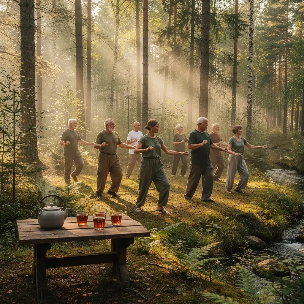 Pušų žievės ekstrakto arbata, supakuota į elegantišką pakuotę, skirta sveikatai.