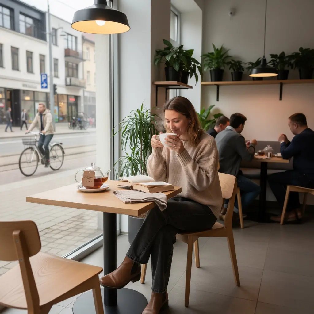 Pušų žievės arbatos ingredientai, įskaitant džiovintas pušų žieves ir žoleles.